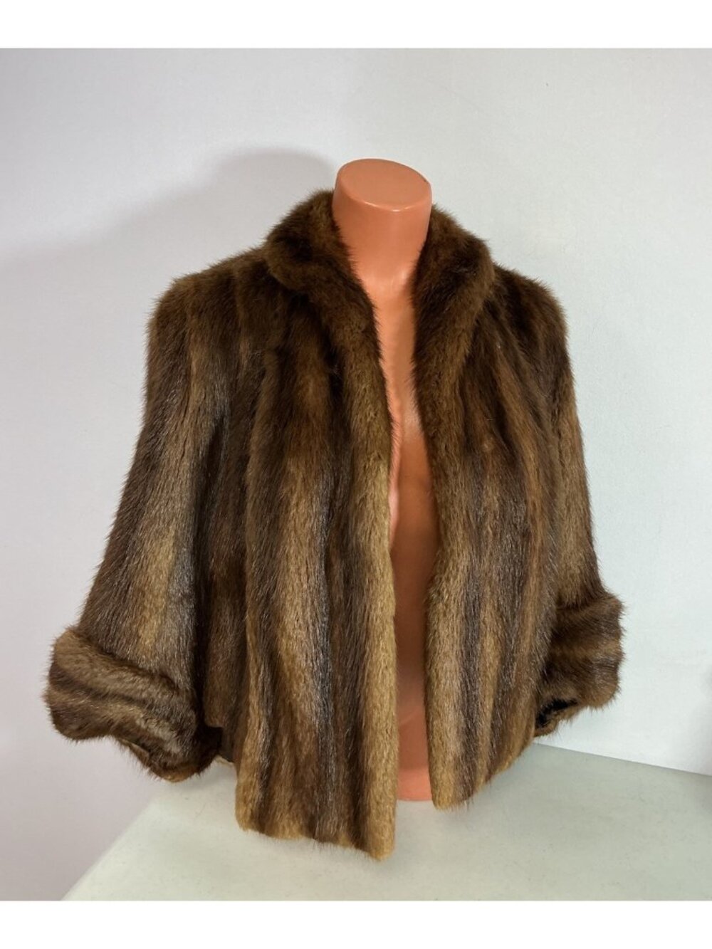 Vintage Fifth Avenue Mink Coat Short Exquisite Stole Womens Small